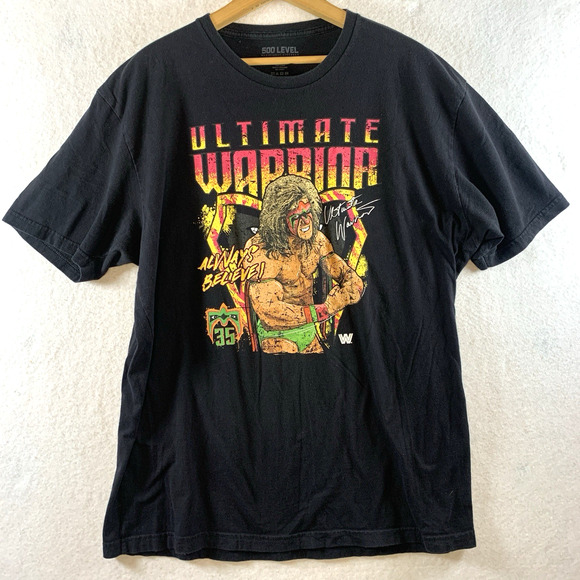 500 Level Other - Vintage 2002 The‎ Ultimate Warrior Mens T Shirt Sz XL Black Graphic Wrestling
